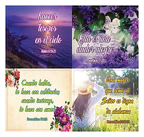 Encouraging Religious Stickers - Spanish Christian Stickers for Women Series