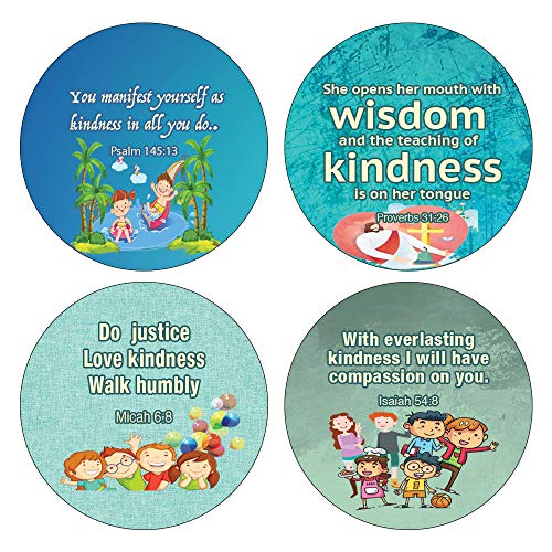 Kindness Bible Verses Stickers for Kids  (5-Sheet)