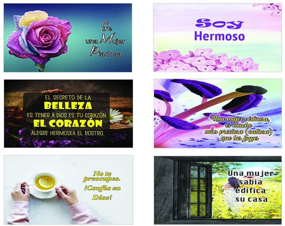 Spanish Devotional Bible Verses for Women Postcards (30-Pack)