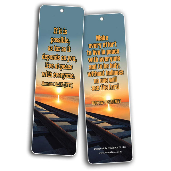 New Inspirational Bible Verses Bookmarks (Peace)