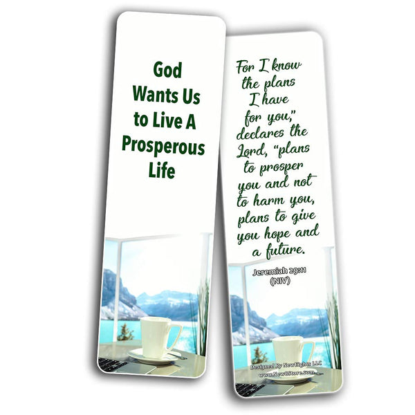Christian Bookmarks for Biblical Encouraging Wisdom Words for Young Entrepreneurs