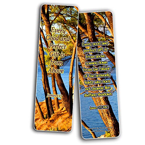 Bookmarks About God Advise on Abundant Providence (60 Pack) - Perfect Gift away for Sunday School and Ministries - VBS Sunday School Easter Baptism Thanksgiving Christmas Rewards Encouragement Gifts