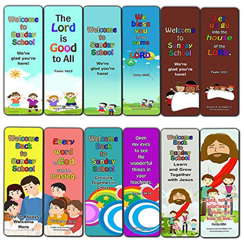 Welcome to Sunday School Bookmarks Cards Series 1