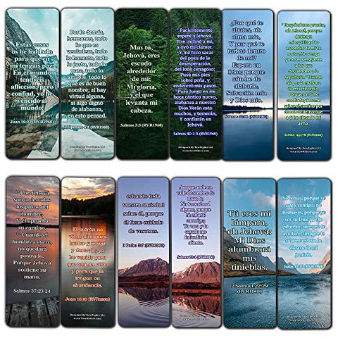 Spanish Encouraging Scriptures for Those Overcoming Depression Bookmarks