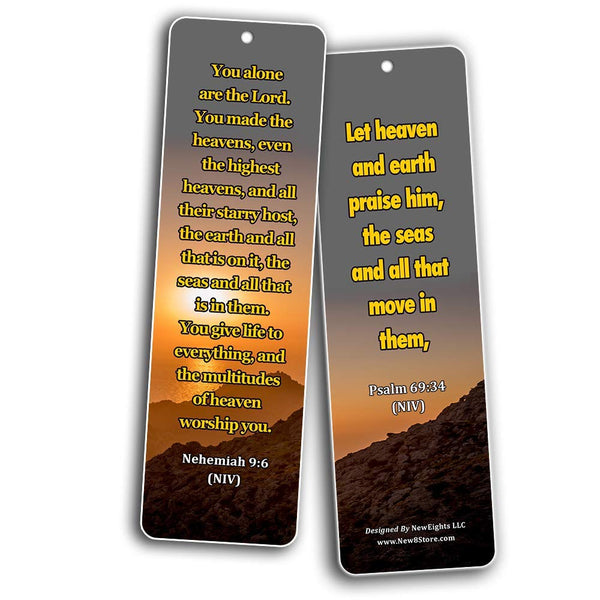 Bible Scriptures about God's Creation Bookmarks