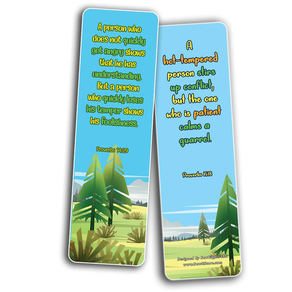 Bible Bookmarks for kids - Character Building Series 3