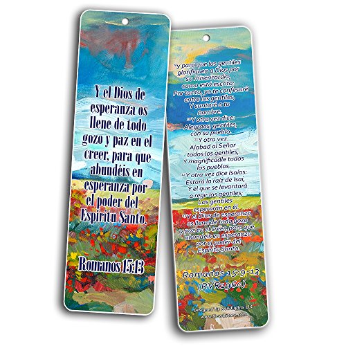 Spanish Bookmarks - Popular Inspirational Bible Verses (30-Pack) - Awesome Collection of Spanish Bookmarks