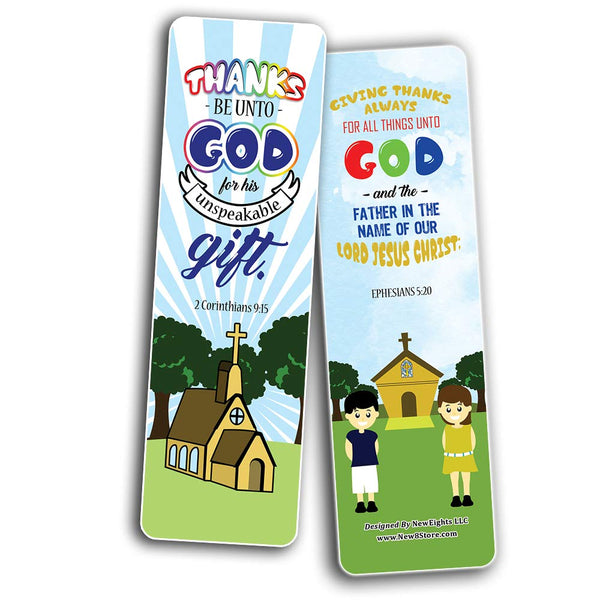 Top Bible Verses for Thanksgiving Bookmarks for Kids