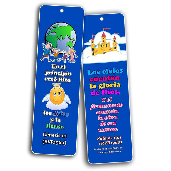 Spanish Powerful God Memory Verse Bookmarks