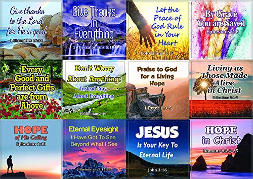 Religious Stickers - Hope and Gratitude (10-Sheet)