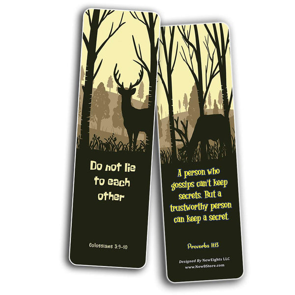 Bible Bookmarks for kids - Character Building Series 3