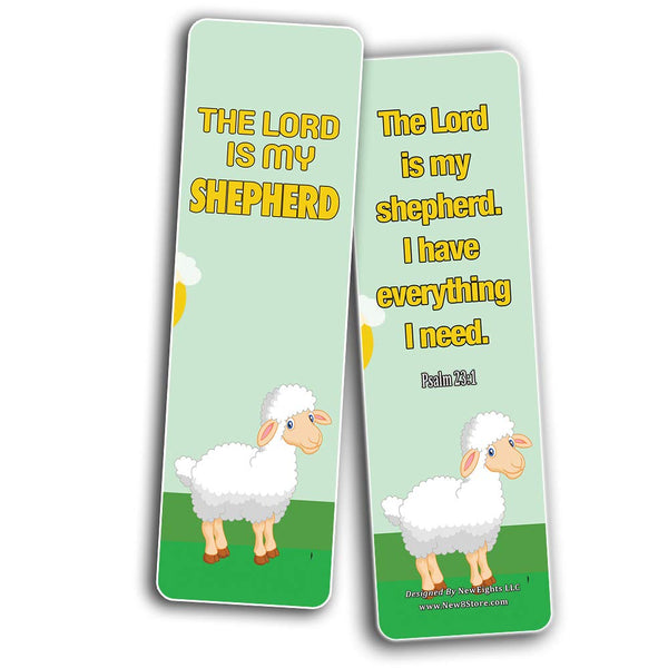 Encouraging Bible Verses Bookmarks for Kids - Animal Series 2