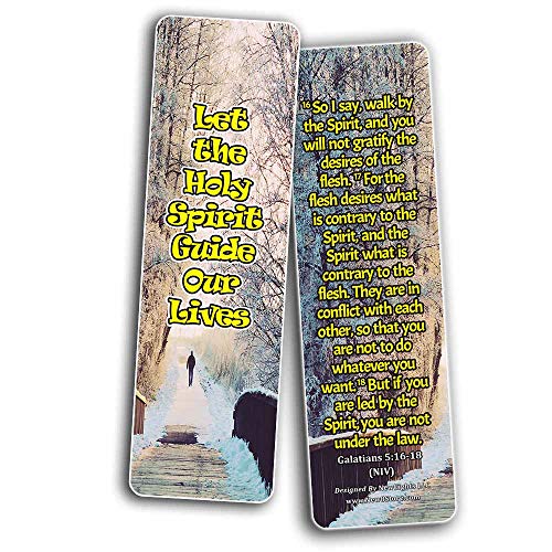 Powerful Bible Verses Bookmarks - Spiritual Growth (60-Pack) - Perfect Gift Idea for Friends and Loved Ones