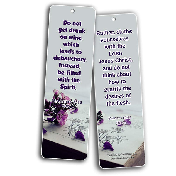 Bible Verses Related to Temperance Bookmarks