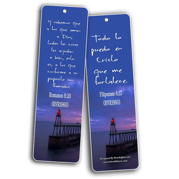 Spanish Powerful Bible Verses to Live by Bookmarks (RVR1960)