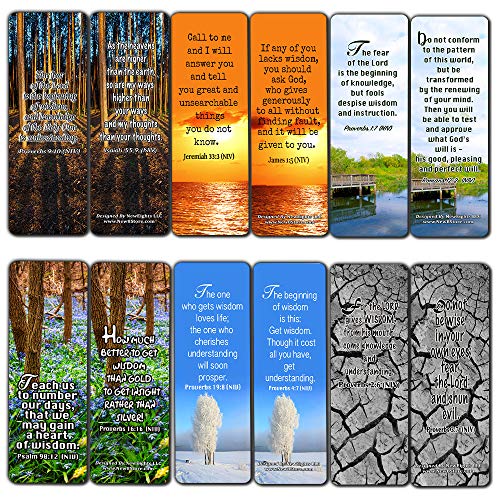Wisdom Scriptures Cards Bookmarks (30-Pack)