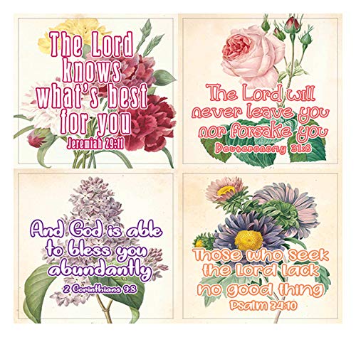 Christian Stickers for Women Series 5 (5-Sheet) - Great Variety Colorful Stickers