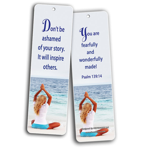 Bible Verse Cards Bookmarks for Women (12-Pack Series 1)- Proverbs Psalms Memory Verses - Inspirational Holy Scriptures - War Room Decor