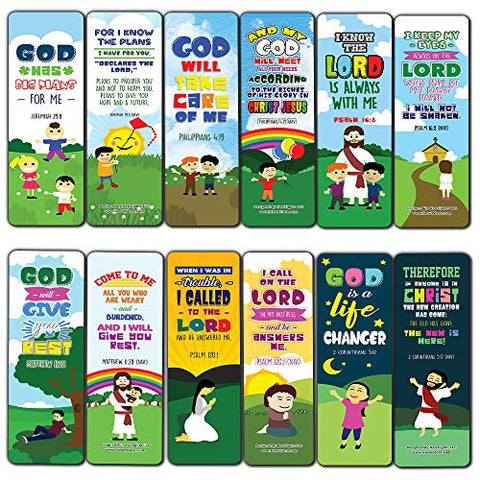 Top Bible Verses for God's Promises Bookmarks for Kids