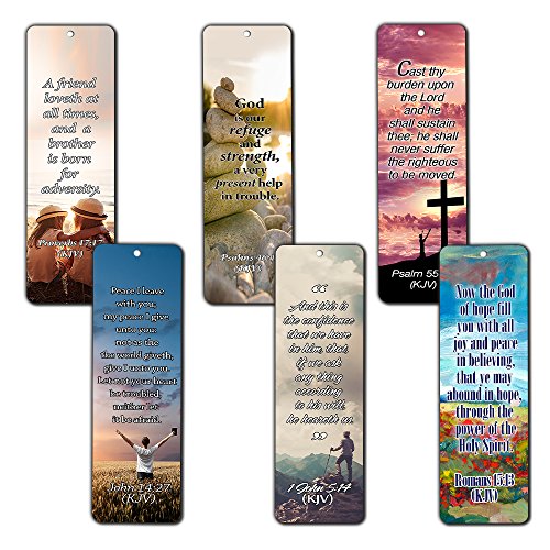 KJV Religious Bookmarks - Bible Verses About Financial Blessings (30 Pack) - Handy Bible Scriptures About About Financial Blessings