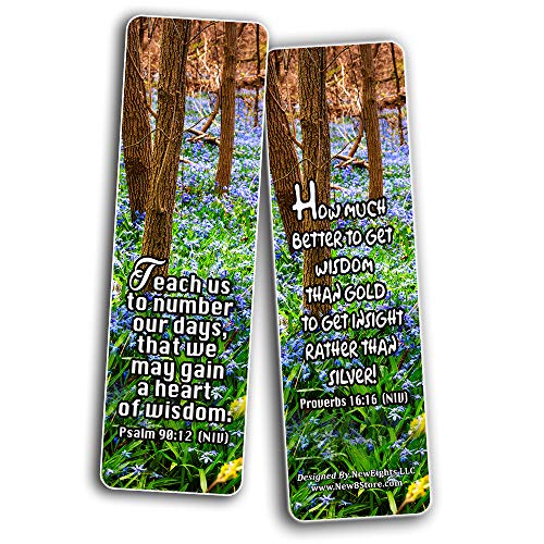 Wisdom Scriptures Cards Bookmarks (30-Pack)