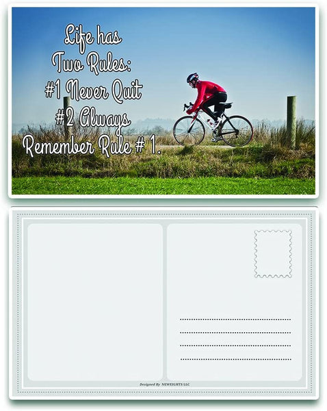 NewEights Adventure Inspirational Quotes Postcards Cards Set (12 Pack) - Great Variety Postcards with Motivational Scriptures