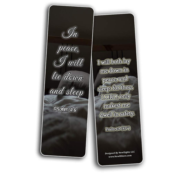 Bible Verses to Help You Sleep Bookmarks Cards