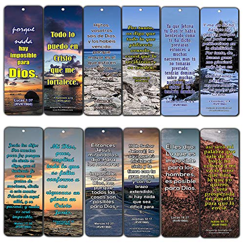 Spanish Success Bible Verses Bookmarks (RVR1960) (30-Pack) - Great Spanish Bible Text Compilation About Success in Bible Perspective