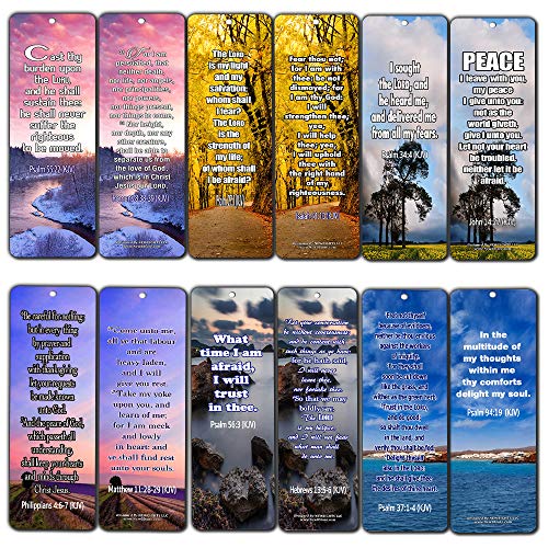 Encouragement Bible Verses And Quotes Bookmarks KJV (30-Pack) - God?s Daily Great Reminder for Us