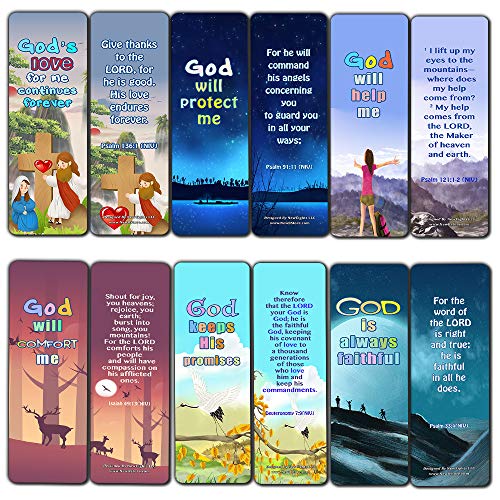 Christian Bookmarks for Kids - Encouraging God's Promises