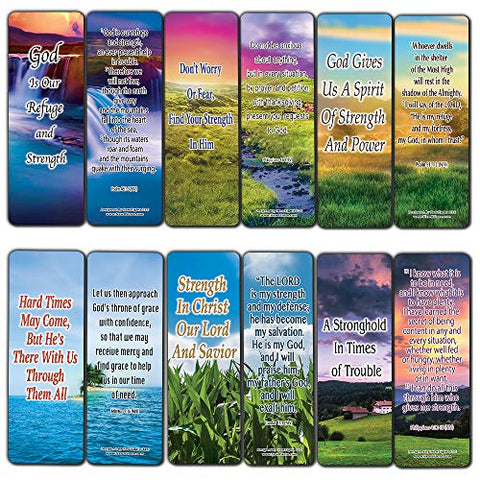 Having Strength During Hard Times Bible Bookmarks