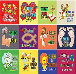 Christian Stickers - Smile, God Loevs You - (5 Sheets) - God loves All The Little Ones