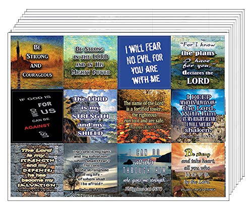 Be Strong Stickers (20-Sheet) - Great Variety Stickers with Motivational Quotes