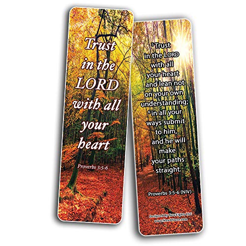 Step Out in Faith Memory Verses Bookmarks