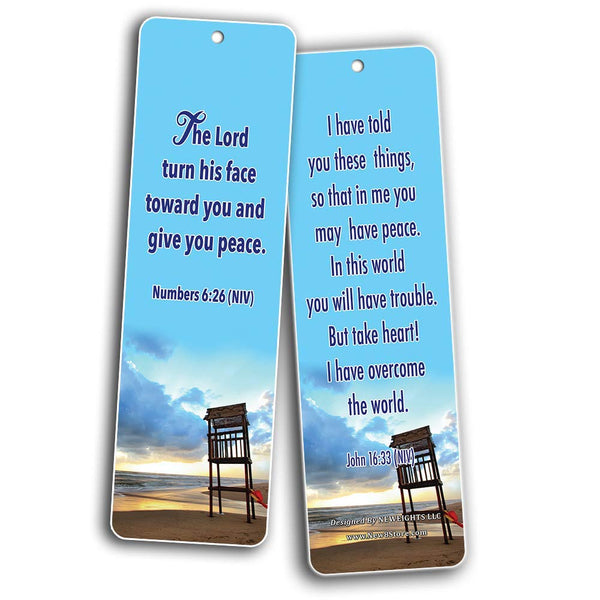New Inspirational Bible Verses Bookmarks (Peace)