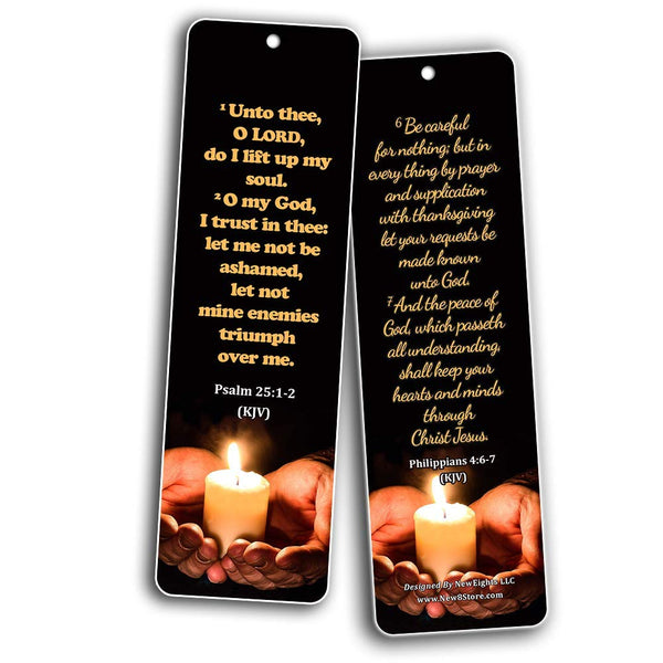 KJV Religious Bookmarks - Bible Verses About Trusting the Lord During Crisis