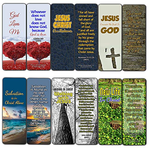 Jesus Our Redeemer Scriptures Bookmarks (30 Pack) - Handy Bible Texts About Being Saved Through Christ Jesus
