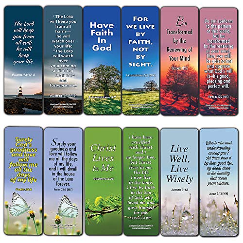 Trusting God with Your Life Christian Bookmarks (60-Pack) - Perfect Giftaway for Ministries and Sunday Schools