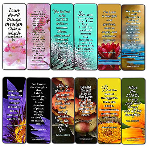 Christian Faith Scripture KJV Bookmarks (12-Pack)