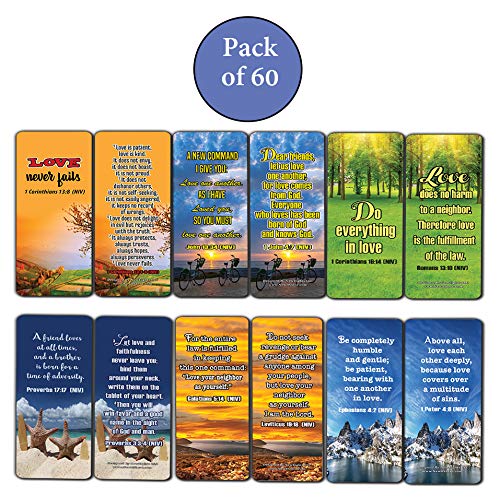 Christian Bookmarks Cards - Love One Another