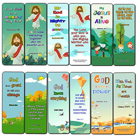 Bible Bookmarks for Kids - God is Great