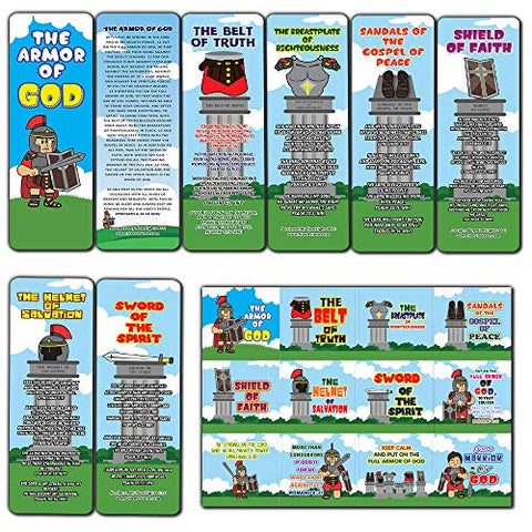 Armor of God Bookmarks and Stickers for Kids