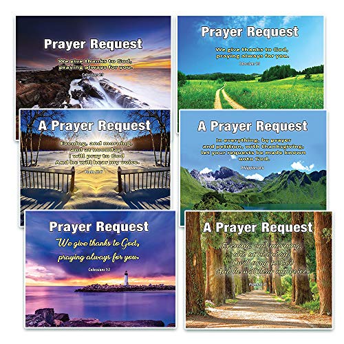Prayer Request Pew Cards (60-Pack) - NEPC1040 Scenery - Track Down Prayer Request Efficiently