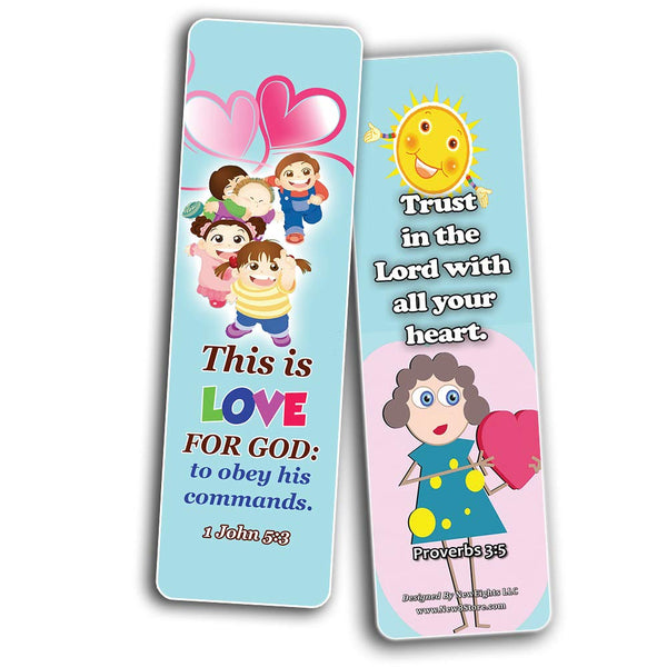 Short Bible Verses for Kids Bookmarks