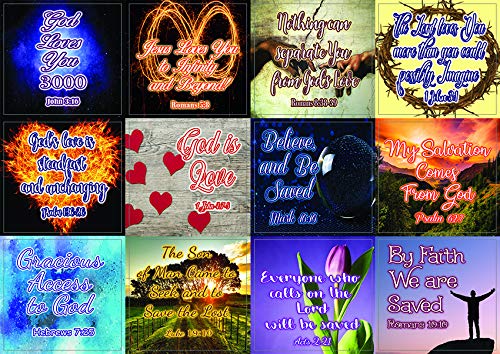 Christian Love You 3000 Stickers (5 Sheets) - Variety of Christian Stickers
