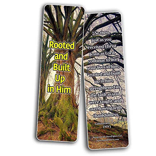 Powerful Bible Verses Bookmarks - Spiritual Growth (60-Pack) - Perfect Gift Idea for Friends and Loved Ones