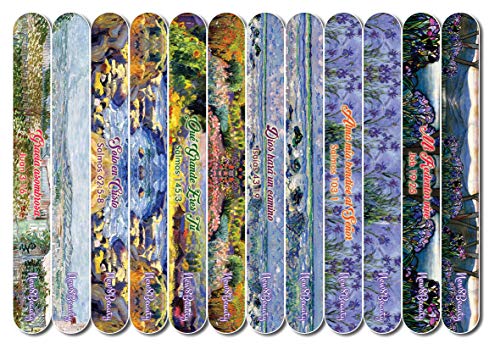 Spanish Christian Emery Board - Amazing Grace (24-Pack) - Birthday Party Favors Assorted Bulk Pack - Premium Quality Gift Ideas for Women and Men