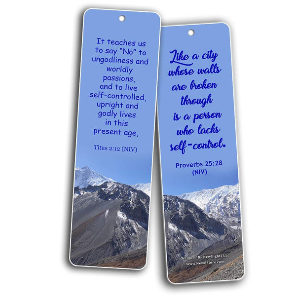 Bible Verses Related to Temperance Bookmarks