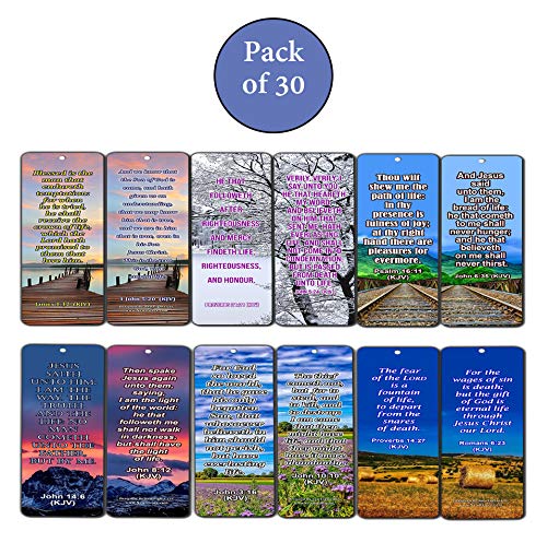 Life Bible Verses Bookmarks KJV