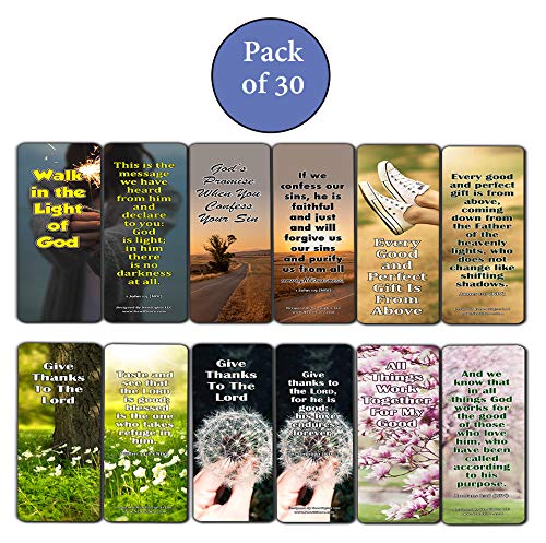 God is Good Bible Verses Bookmarks (30 Pack) - Bible Verses About God?s Grace and Love